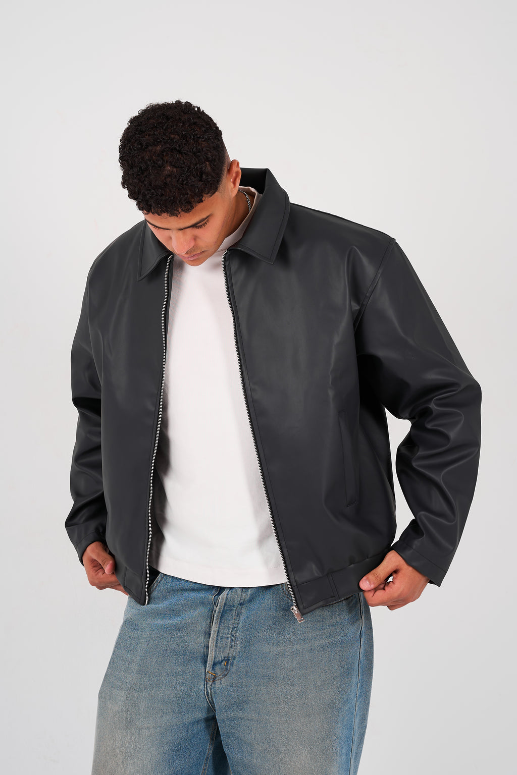 Leather Jacket - Noir