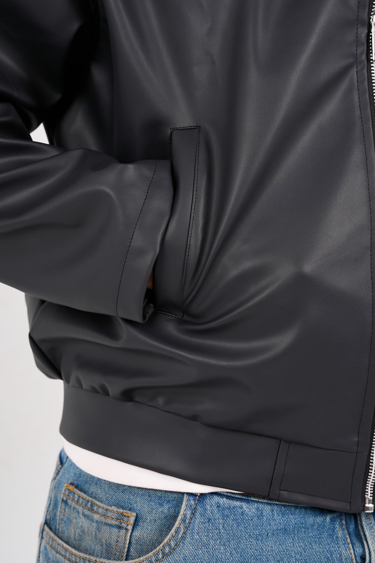 Leather Jacket - Noir
