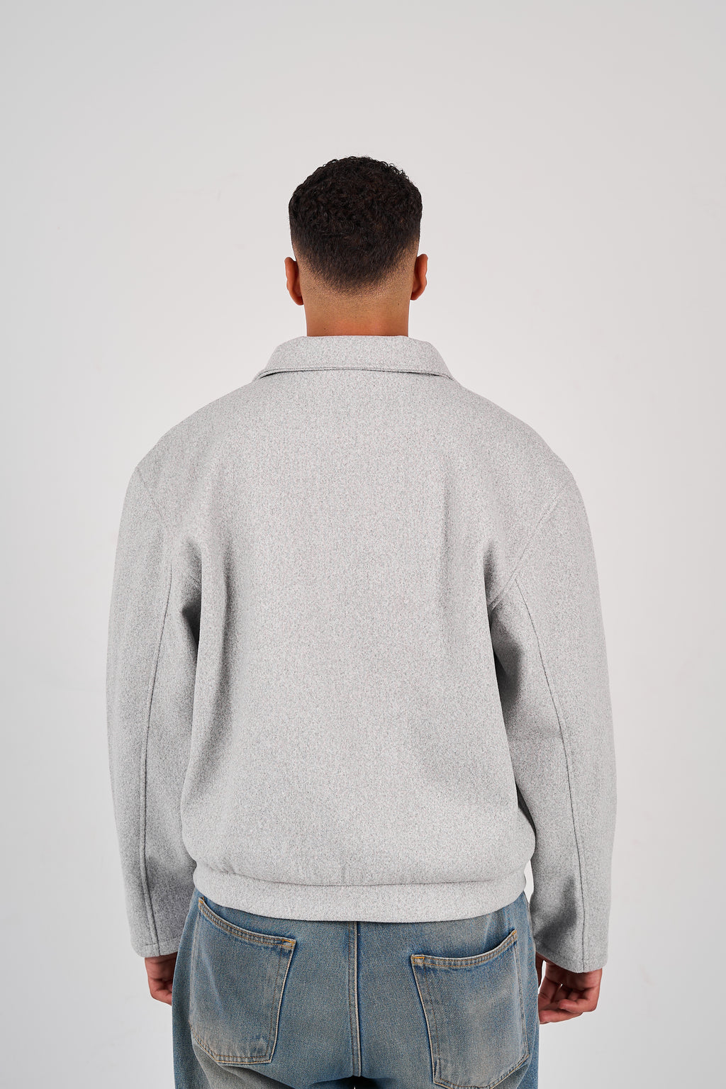 Wool-Blend Jacket - Grey