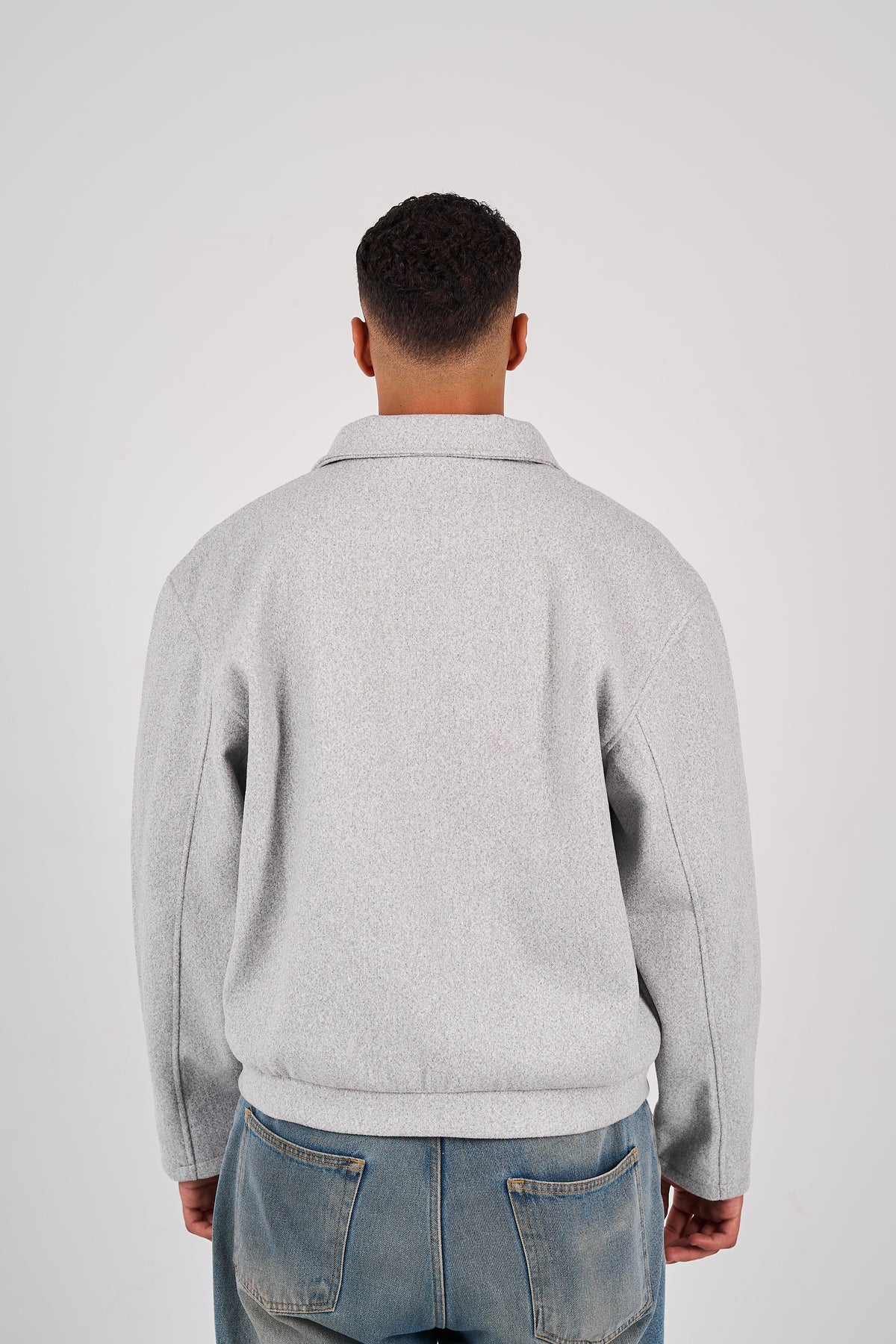 Wool-Blend Jacket - Grey