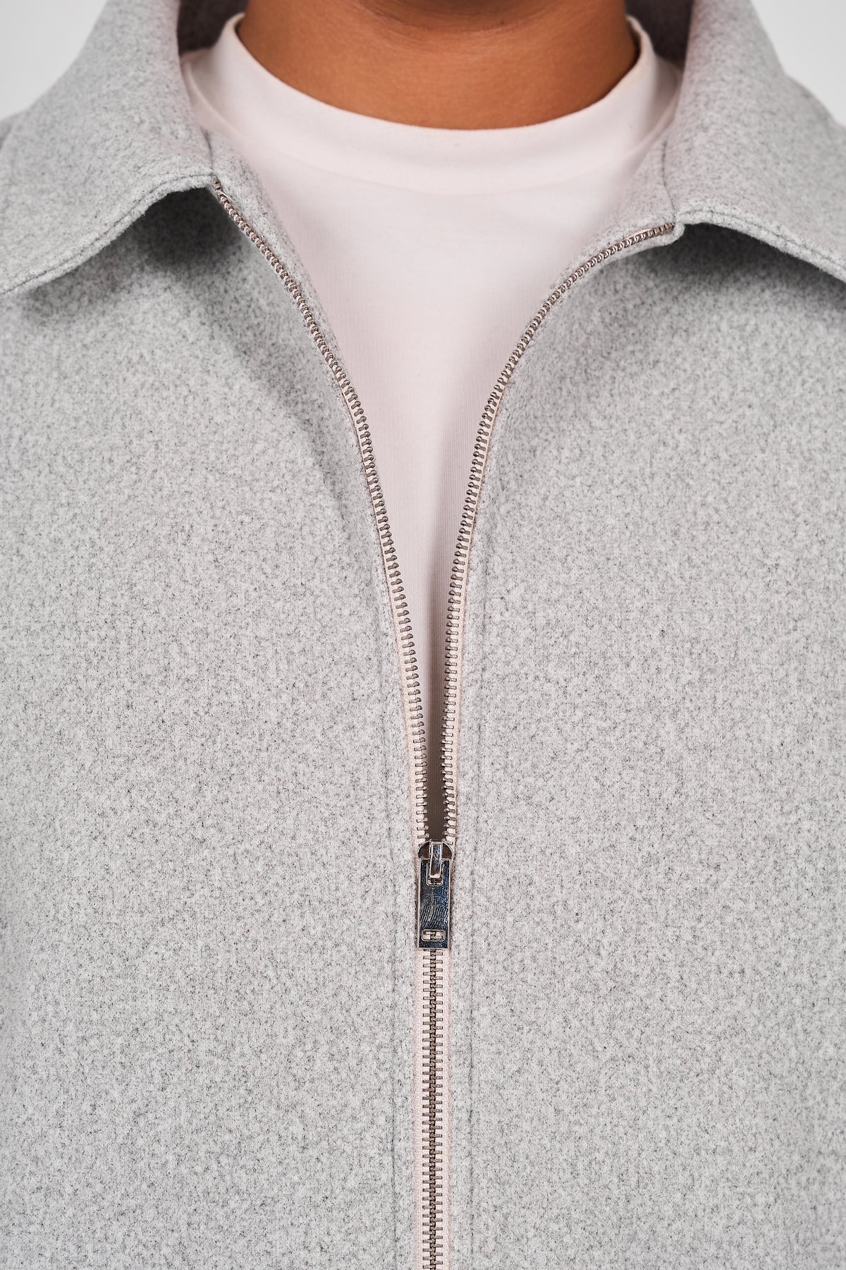 Wool-Blend Jacket - Grey