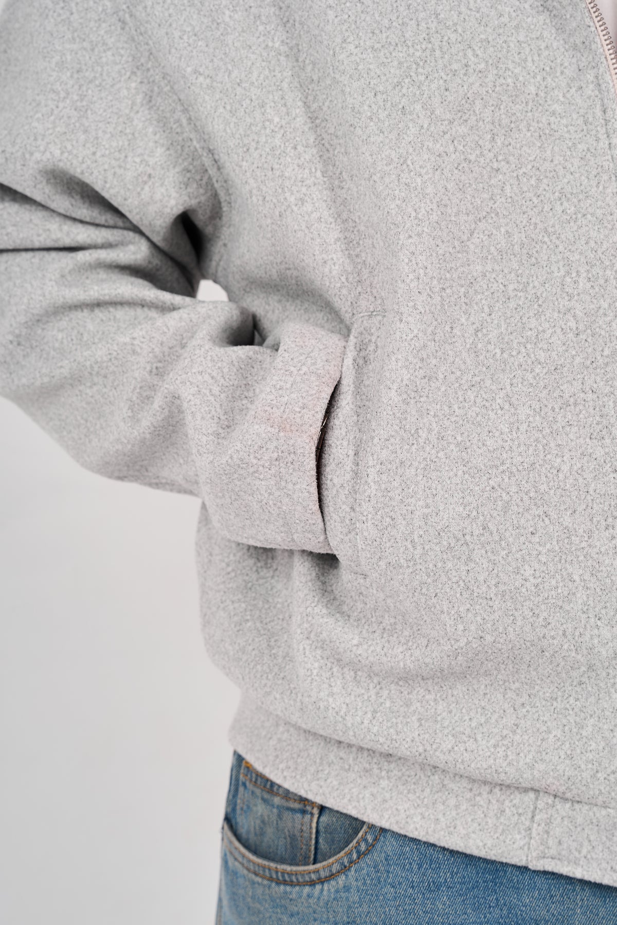 Wool-Blend Jacket - Grey