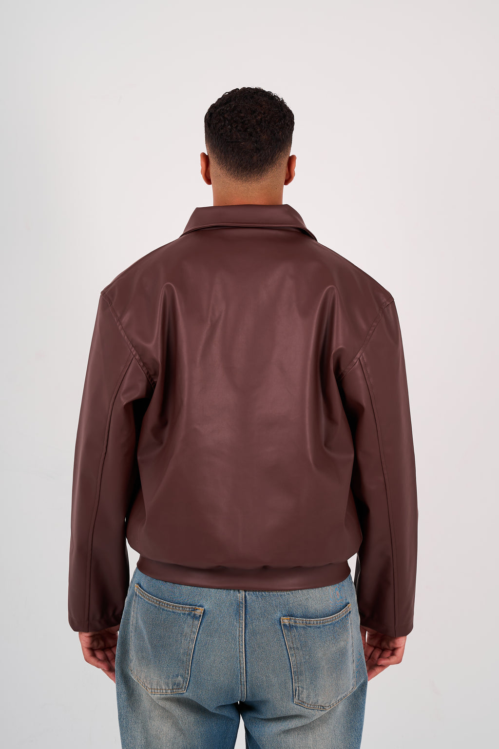 Leather Jacket - Deep Maroon