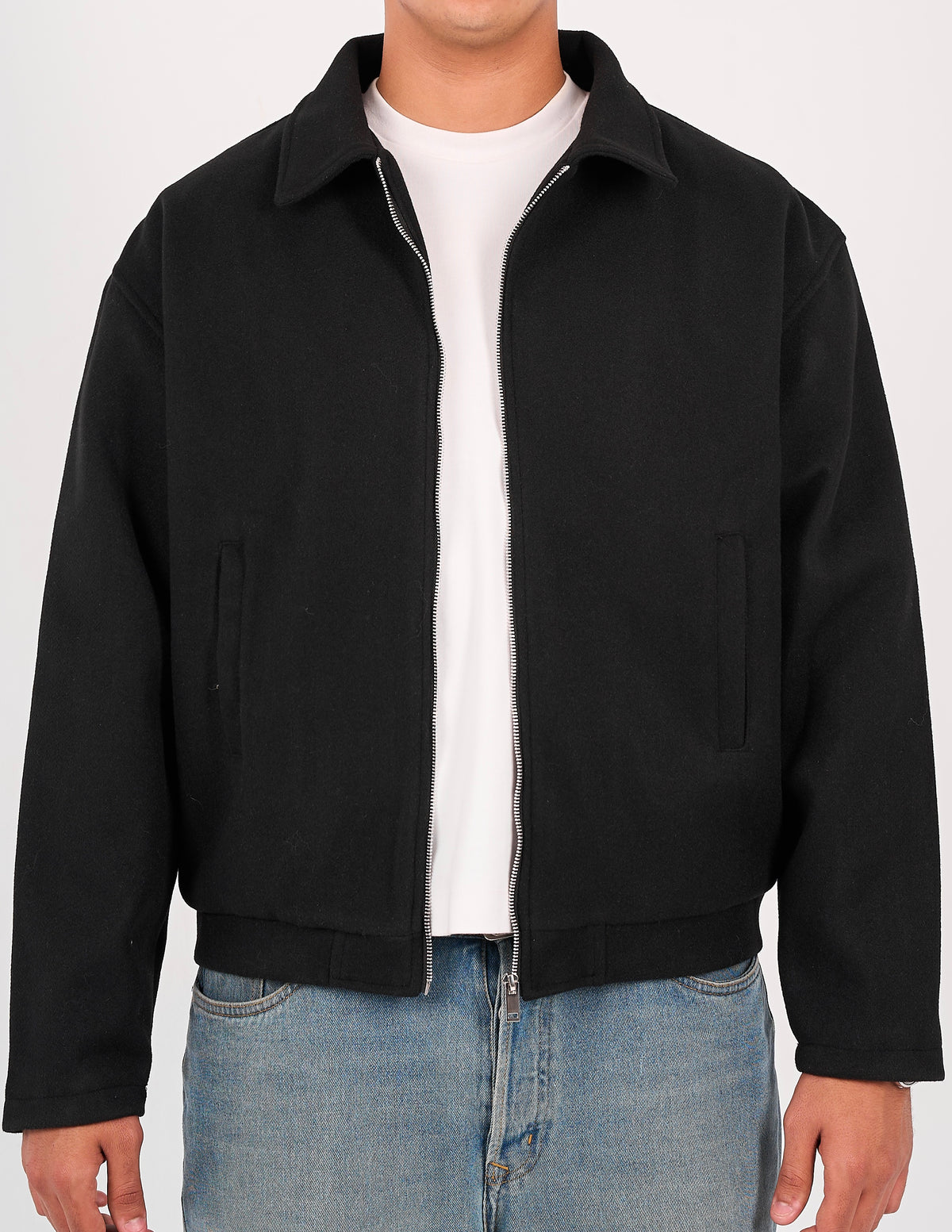Wool-Blend Jacket - Noir