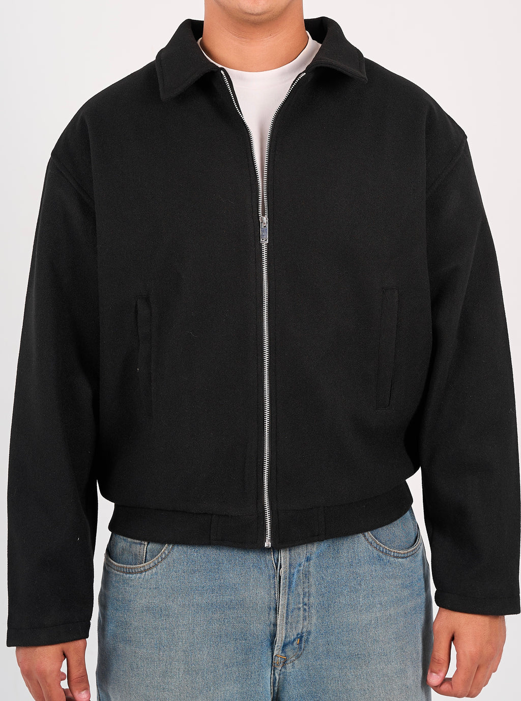 Wool-Blend Jacket - Noir