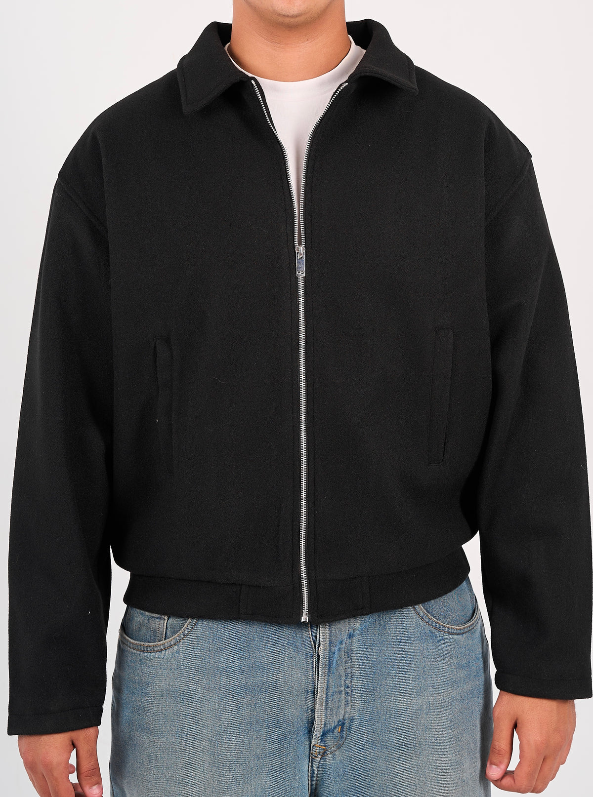 Wool-Blend Jacket - Noir