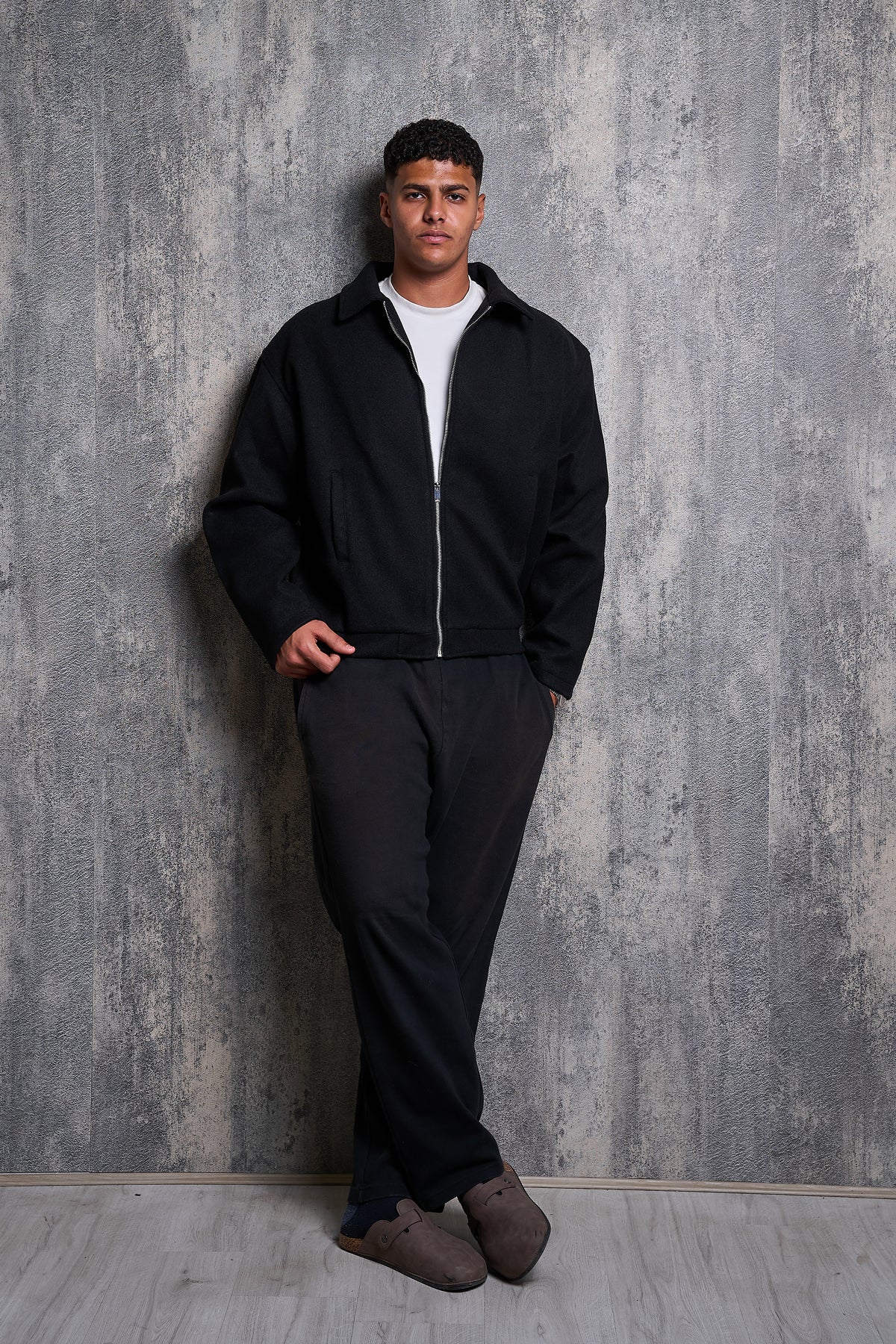 Wool-Blend Jacket - Noir