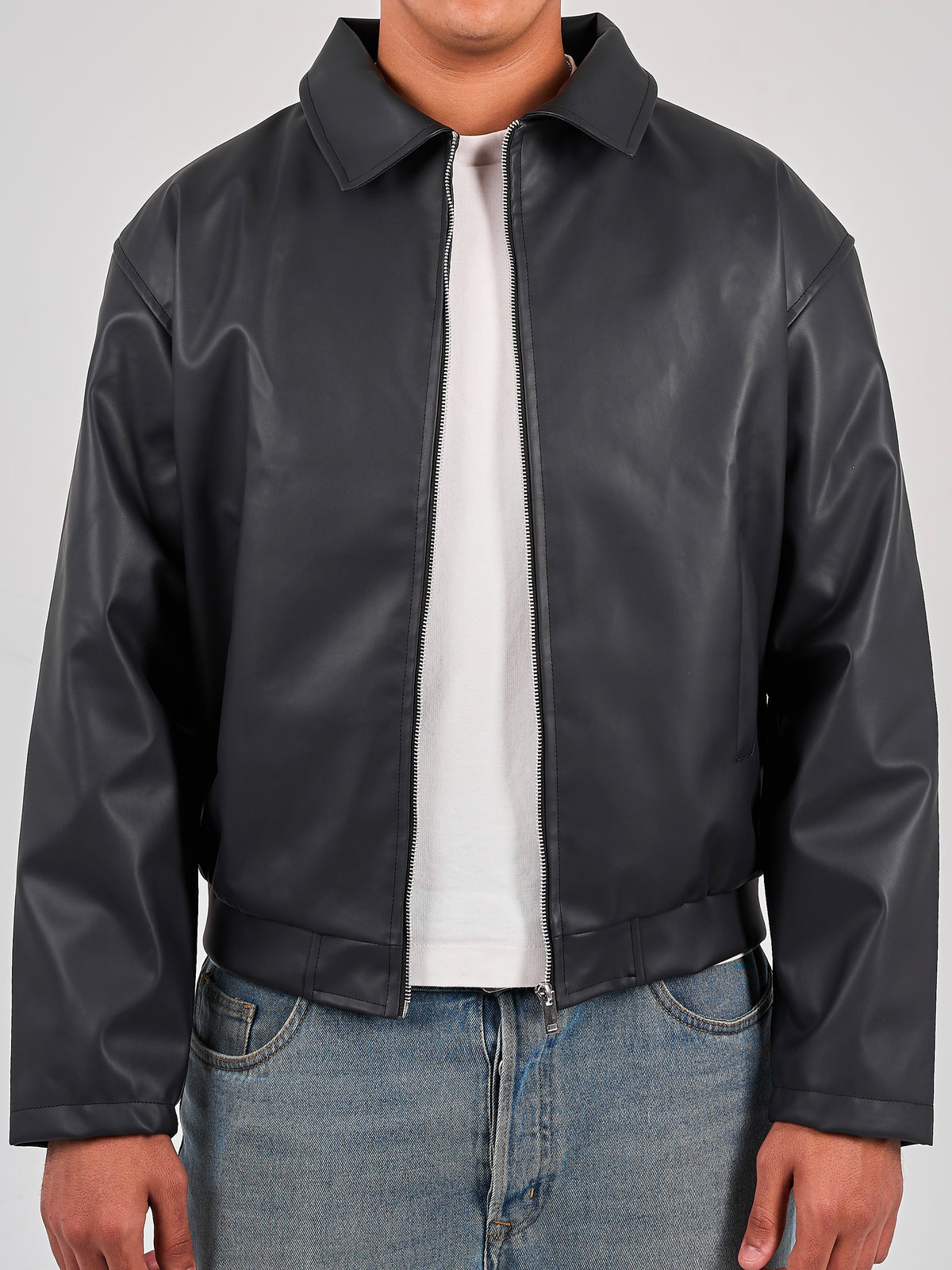 Leather Jacket - Noir