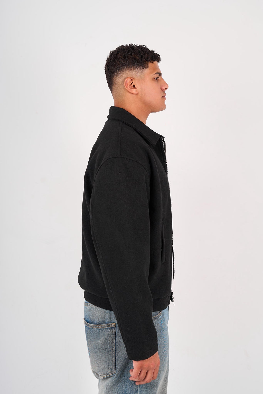 Wool-Blend Jacket - Noir