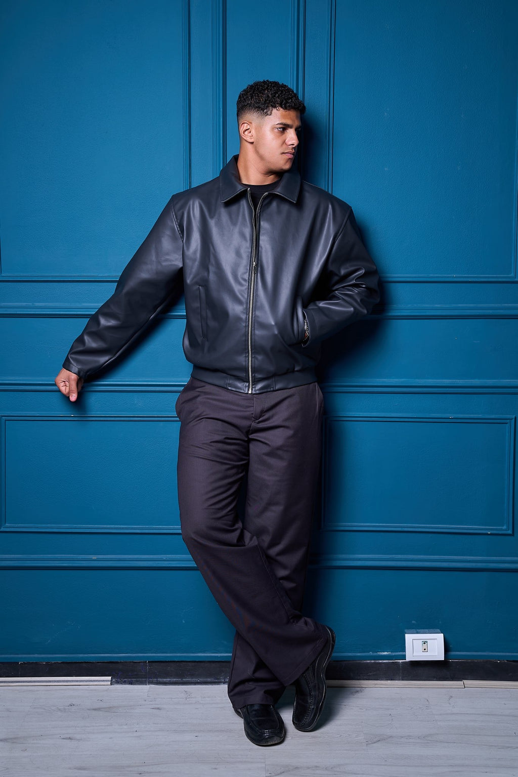 Leather Jacket - Noir
