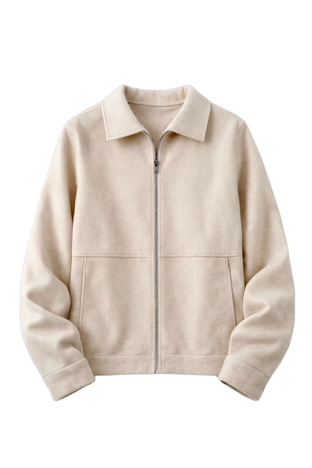 Wool-Blend Jacket - ECRU