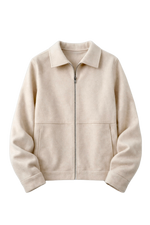 ALTIERO's Wool-Blend Jacket - ECRU