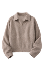 ALTIERO's Wool-Blend Jacket - TAUPE