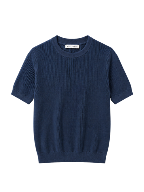 ALTIERO’s Knitted Tee - Blue