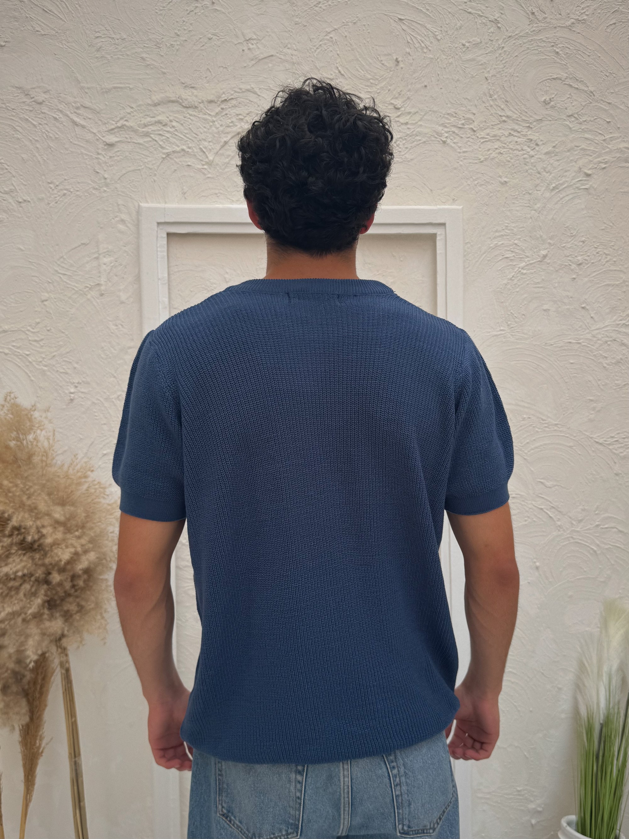 ALTIERO’s Knitted Tee - Blue