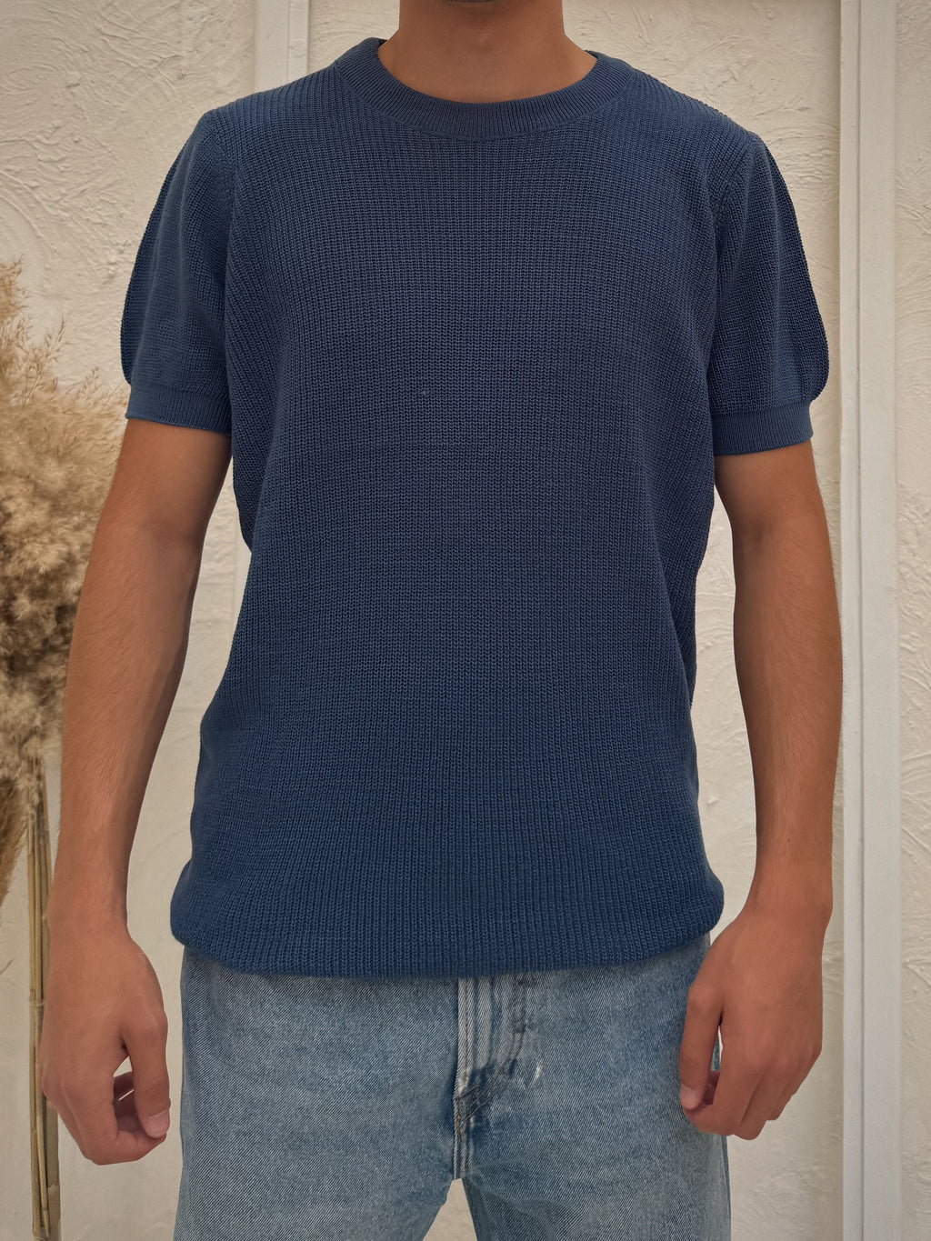 ALTIERO’s Knitted Tee - Blue