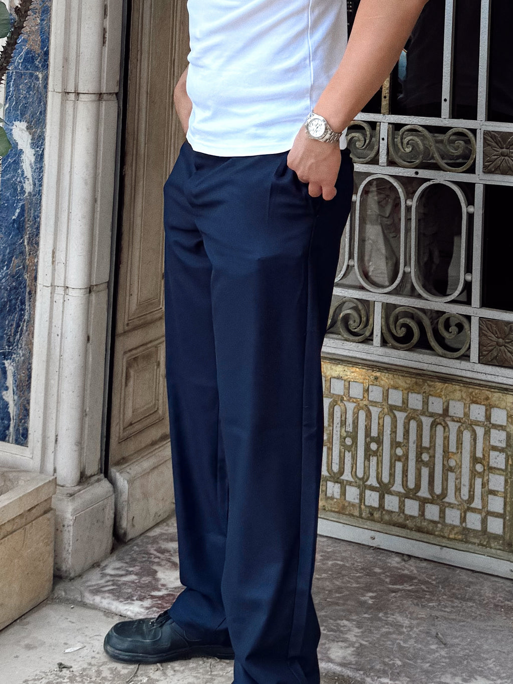 ALTIERO’s Tailored Pants - Navy
