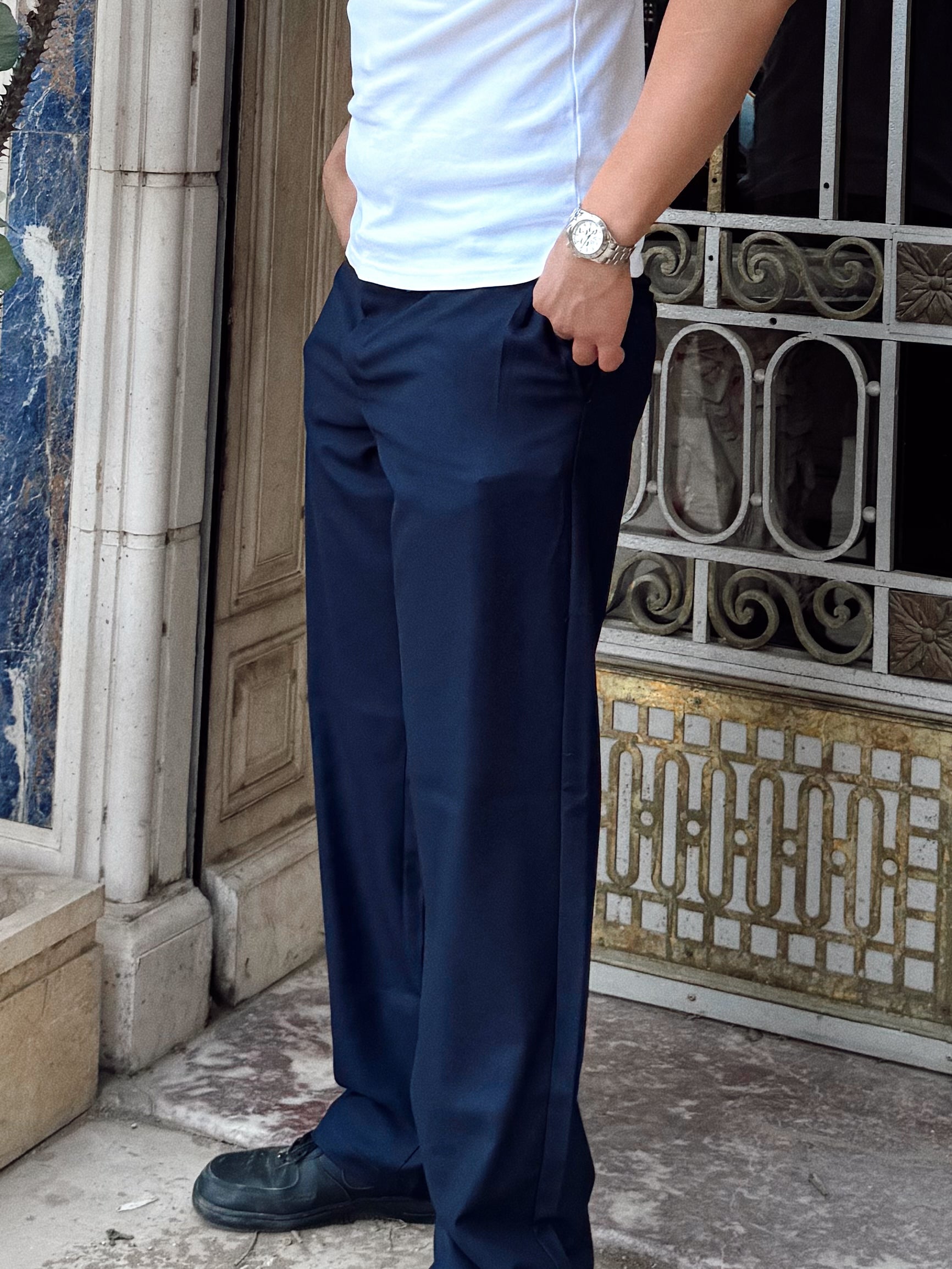ALTIERO’s Tailored Pants - Navy