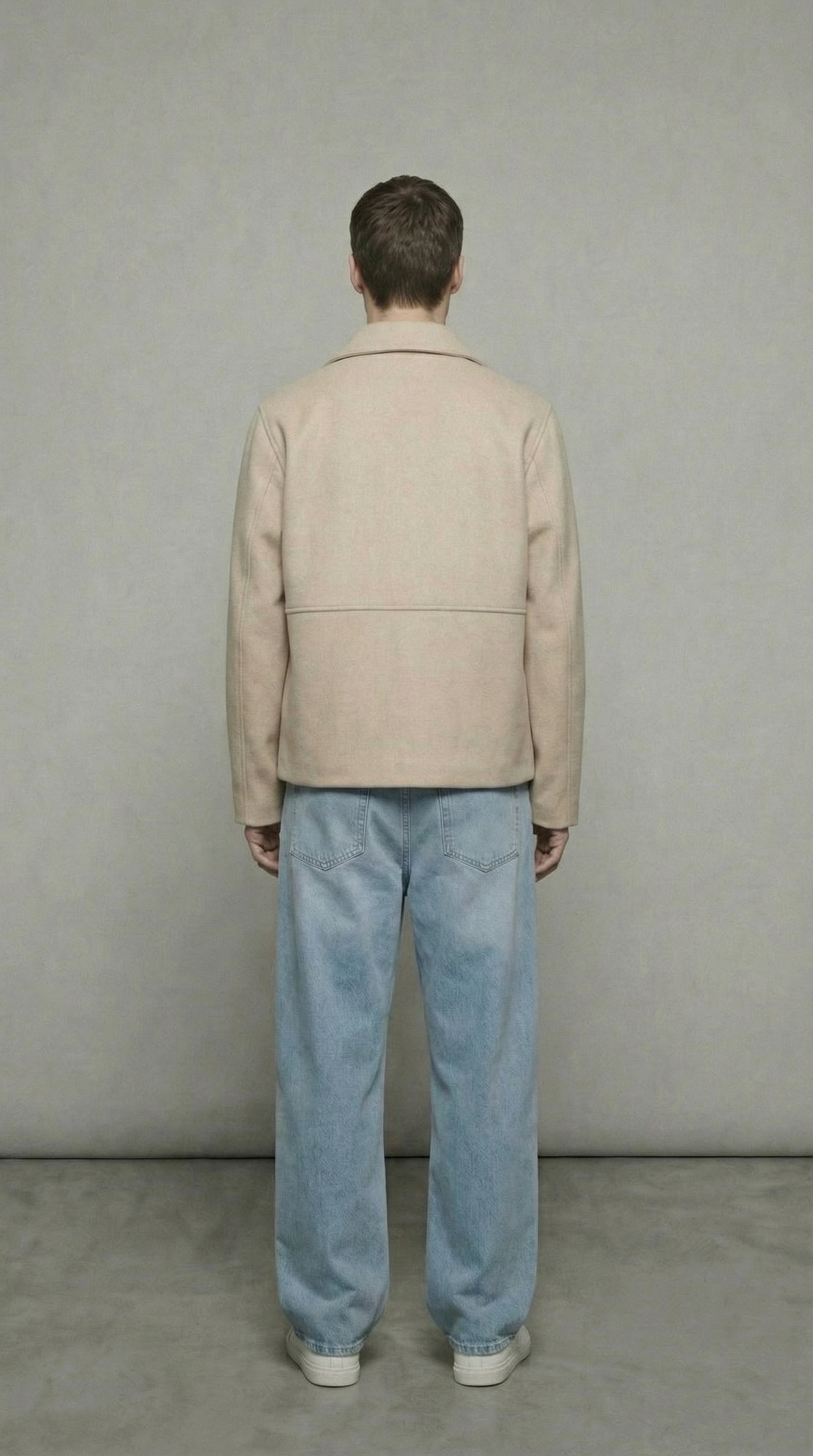 ALTIERO's Ecru Wool-Blend Jacket