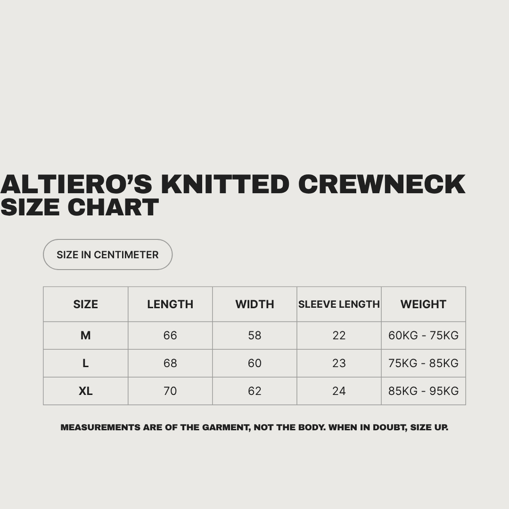 ALTIERO’s Knitted Crewneck - Blue