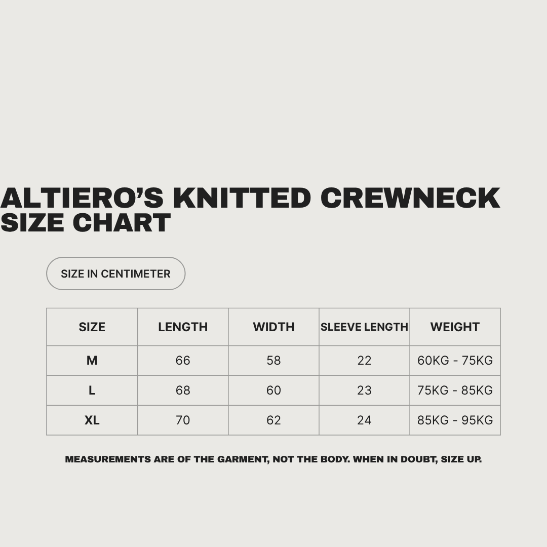 ALTIERO’s Knitted Crewneck - Blue