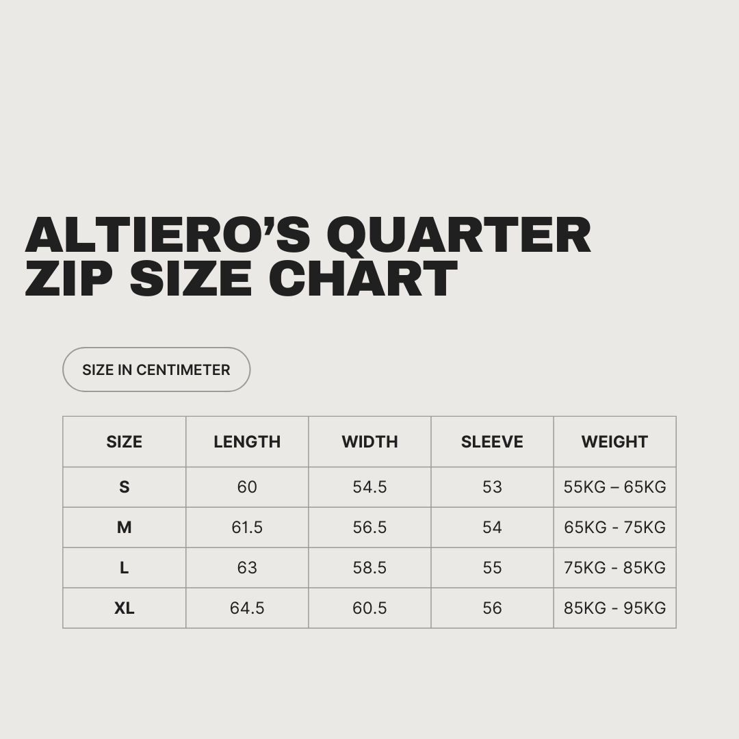 Ribbed Quarter Zip - BEIGE